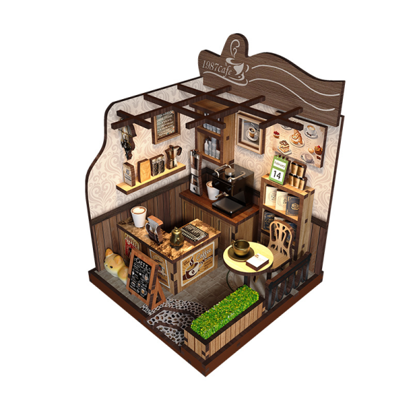 Countryside Cafe-DIY loft villa 3D puzzle mini handmade assembly house