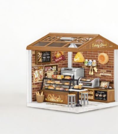 Mini Town Light and Shadow Building Blocks 3D Puzzle House