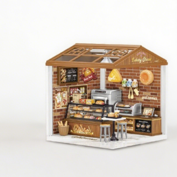 Mini Town Light and Shadow Building Blocks 3D Puzzle House