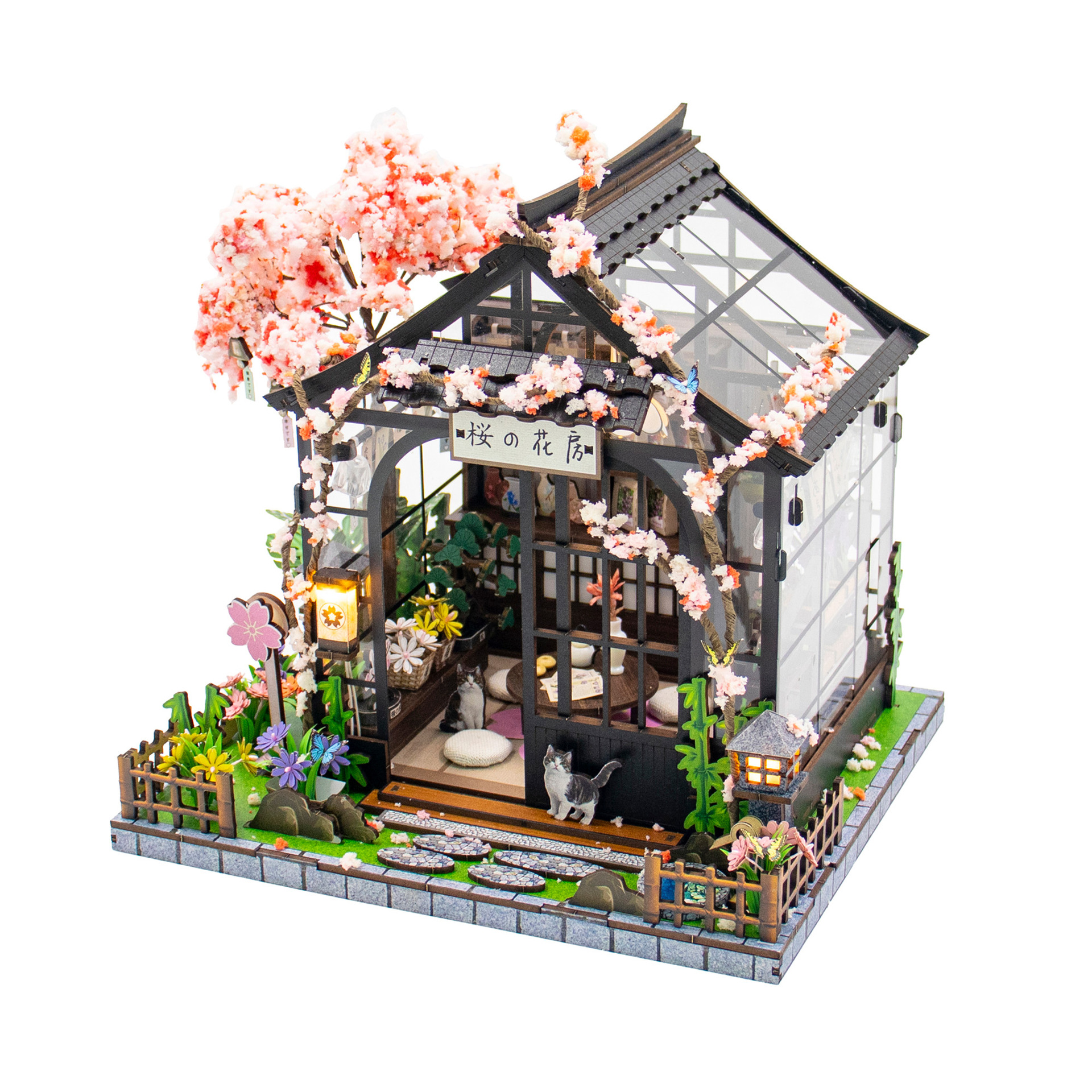 Japanese Greenhouse Miniature Kit Sakura Conservatory