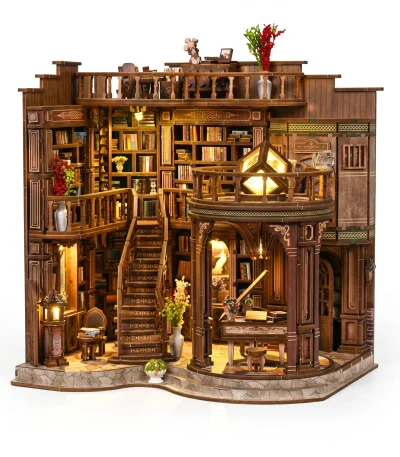 Vintage Library Book Nook Kit