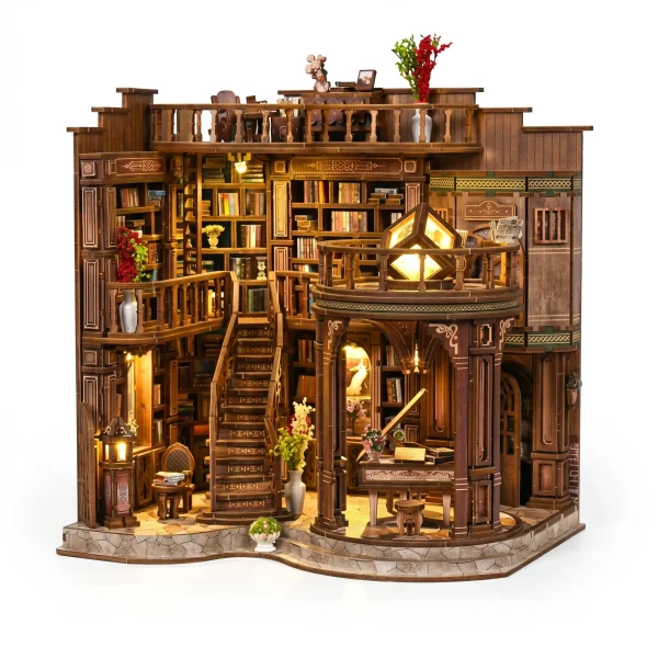 Vintage Library Book Nook Kit